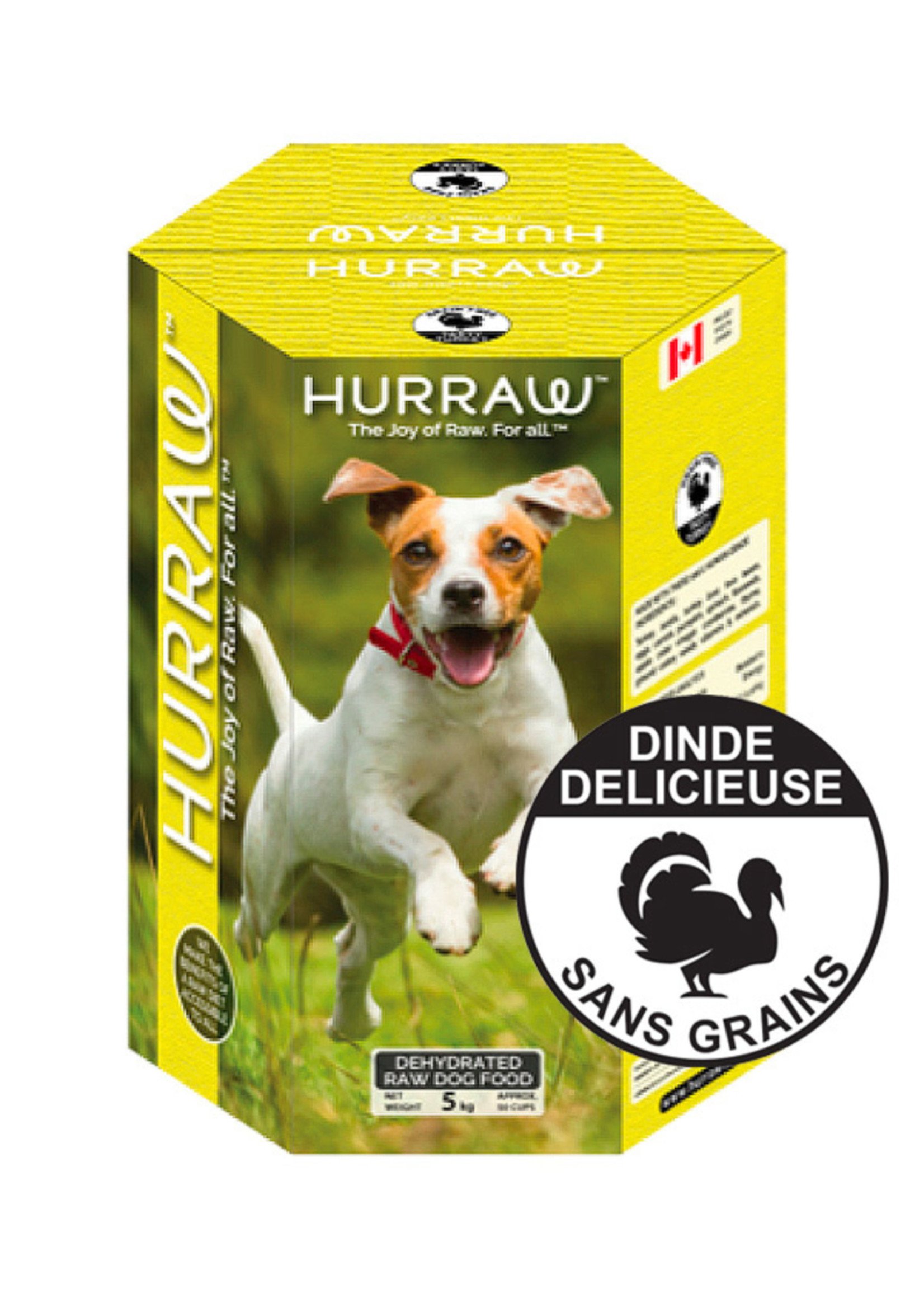 Hurraw Hurraw nourriture crue déshydratée pour chien à la Dinde