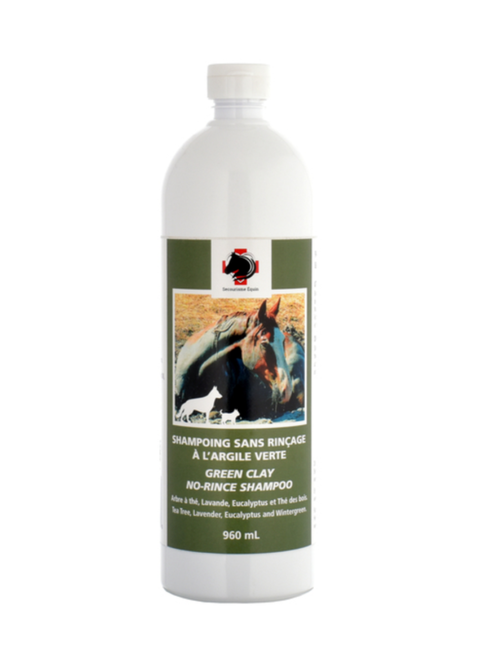 Secourisme équin Shampoing sans rinçage à l'argile 960 ml