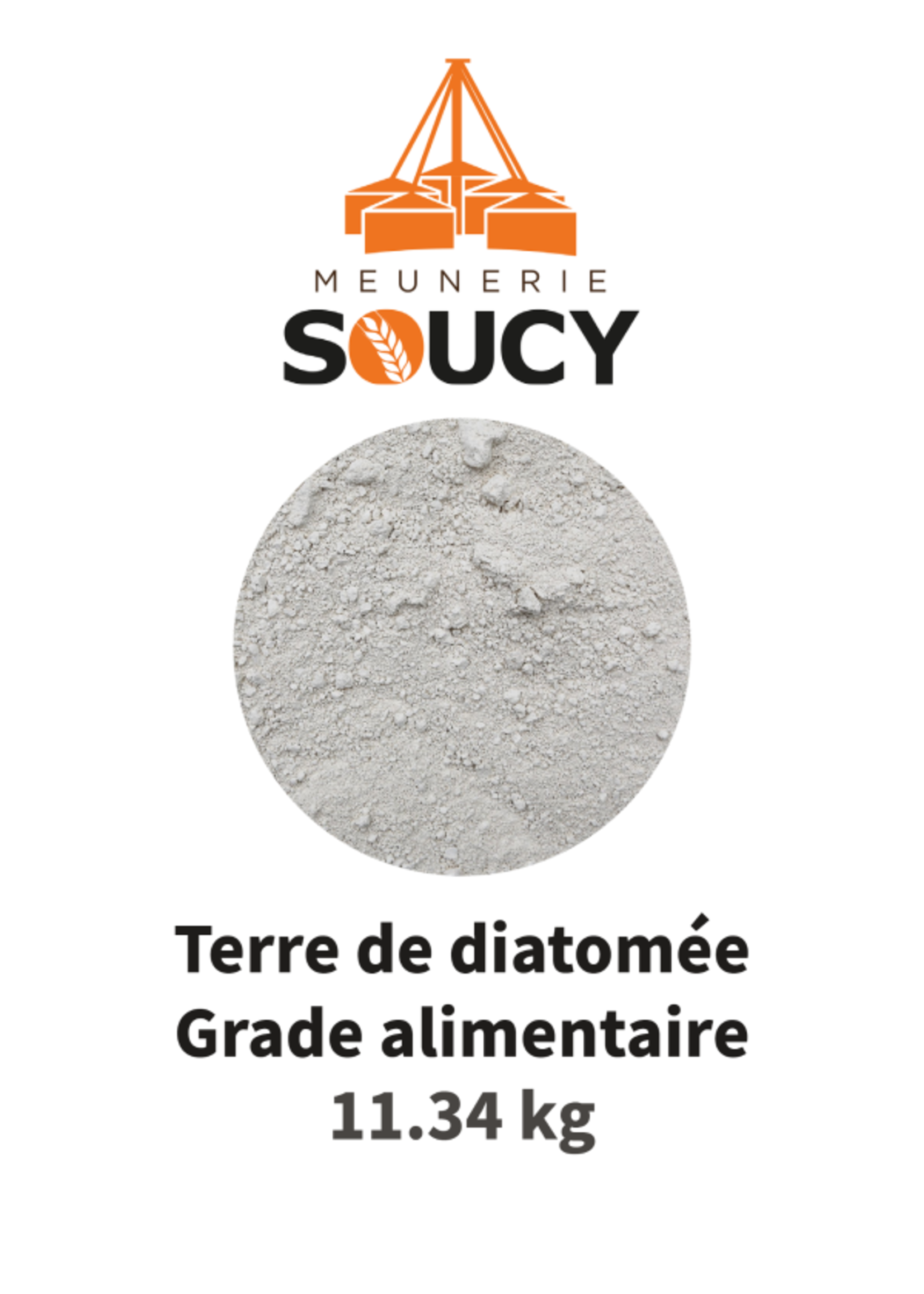 Soucy Soucy Terre de diatomée de grade alimentaire 11.34 kg