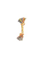 Bud'z Bud’z jouet de corde pour chien, avec 2 noeuds orange et jaune 8.5 ‘’
