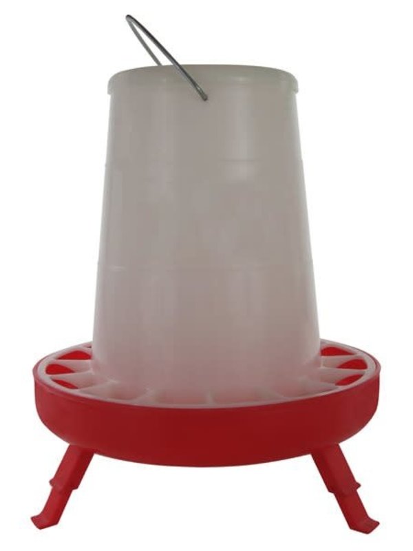 Ranch cunicole Mangeoire à volailles 11 lb (5 kg) sur pieds rétractables