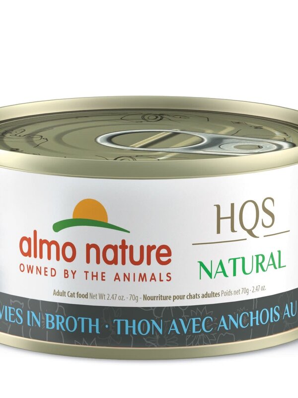 Almo Nature Almo nature HQS natural chat- thon avec anchois au bouillon 70 gr