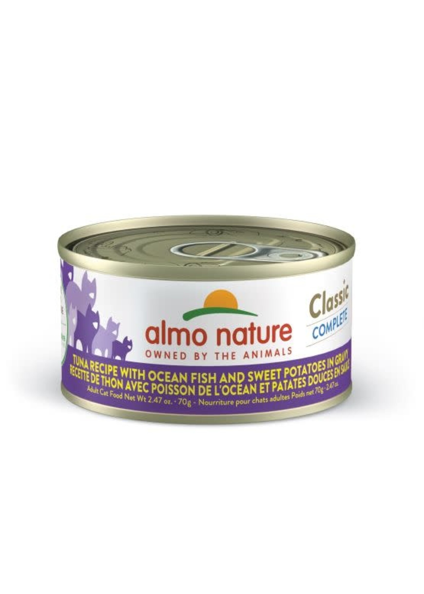 Almo Nature Almo Classic Complete Chat - Thon Avec Poisson De L'océan Et Patates Douces En Sauce , 70 gr