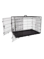 Bud'z Bud'z Cage Deluxe 2 portes avec séparateur et plateau 48"x29"x32" / 122x75x81cm