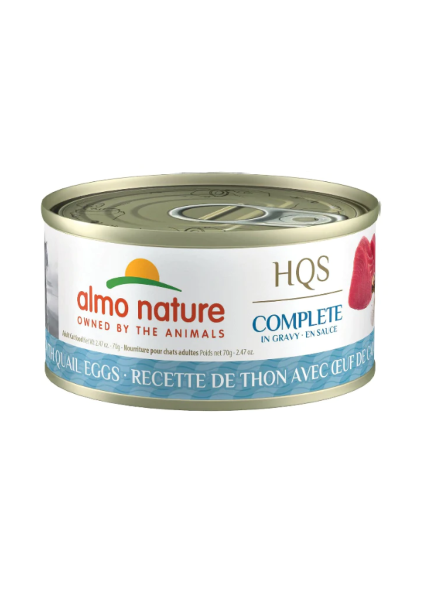 Almo Nature Almo Nature HQS complete Thon et oeuf de caille en sauce 70g