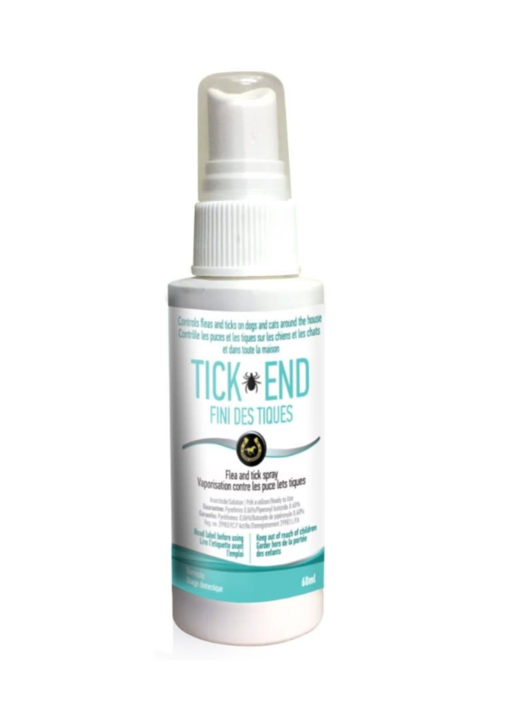 TICK Tick end, Poux et tick vaporisateur pour chiens, chats, 60 ml