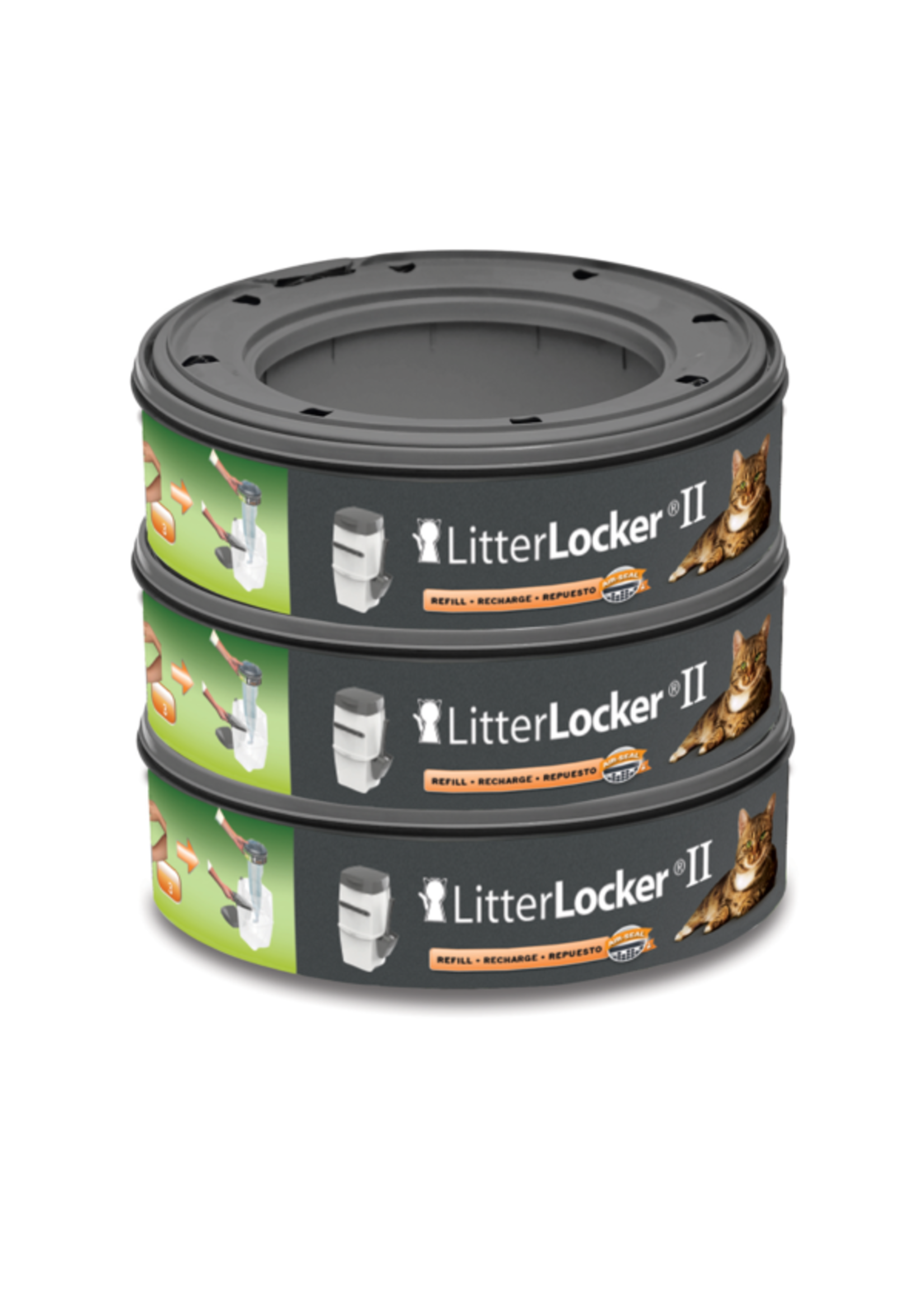 Litter Locker Litterlocker chat cassette de recharge en pqt de 3, ronde -  Boutique Moulée Santé