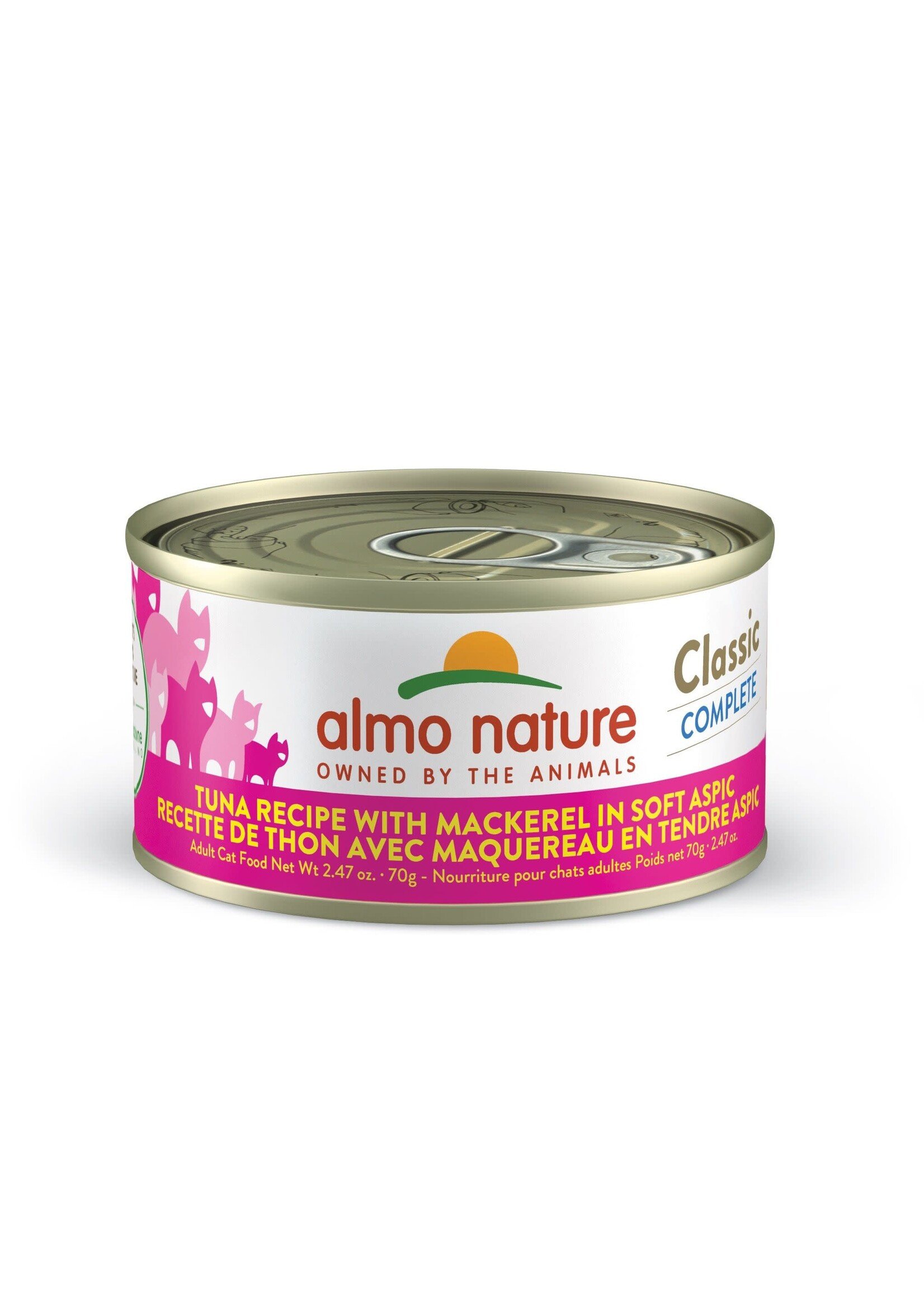 Almo Nature Almo Classic complete chat - Thon avec maquereau en tendre aspic 70 gr