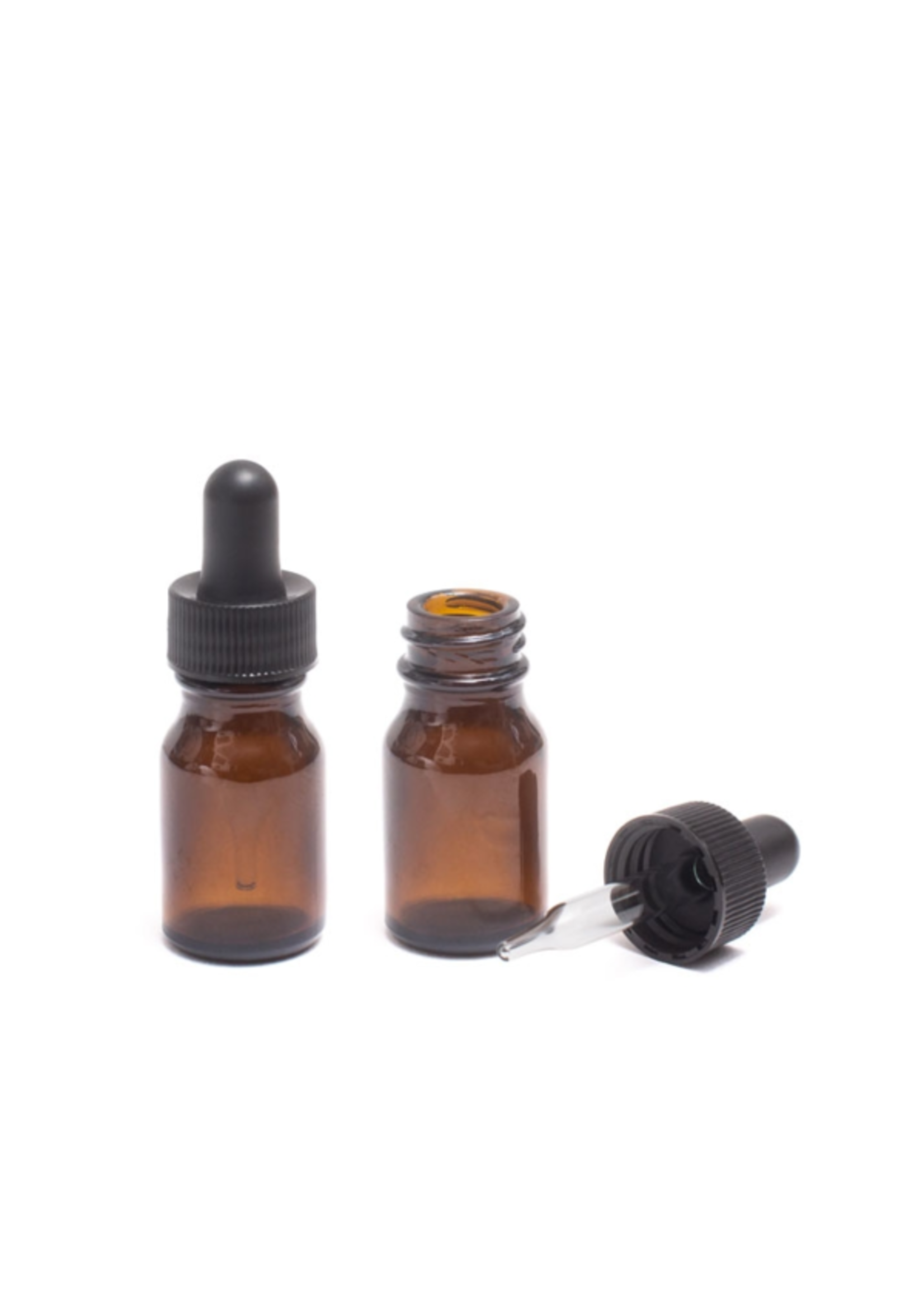 Bouteille vitre ambre, compte gouttes, 10 ml