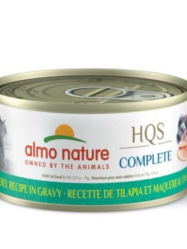 Almo Nature Almo nature HQS complete chat -tilapia et maquereau en sauce 70gr