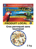 Perroquet Charly PC Nourriture complete fruit & noix gros perroquet sans tournesol, 5 kg