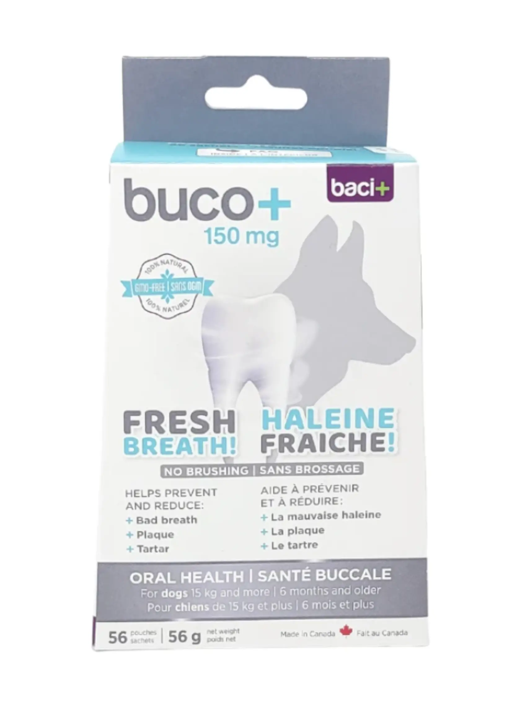 Baci+ Buco+ soins dentaires chiens et chats