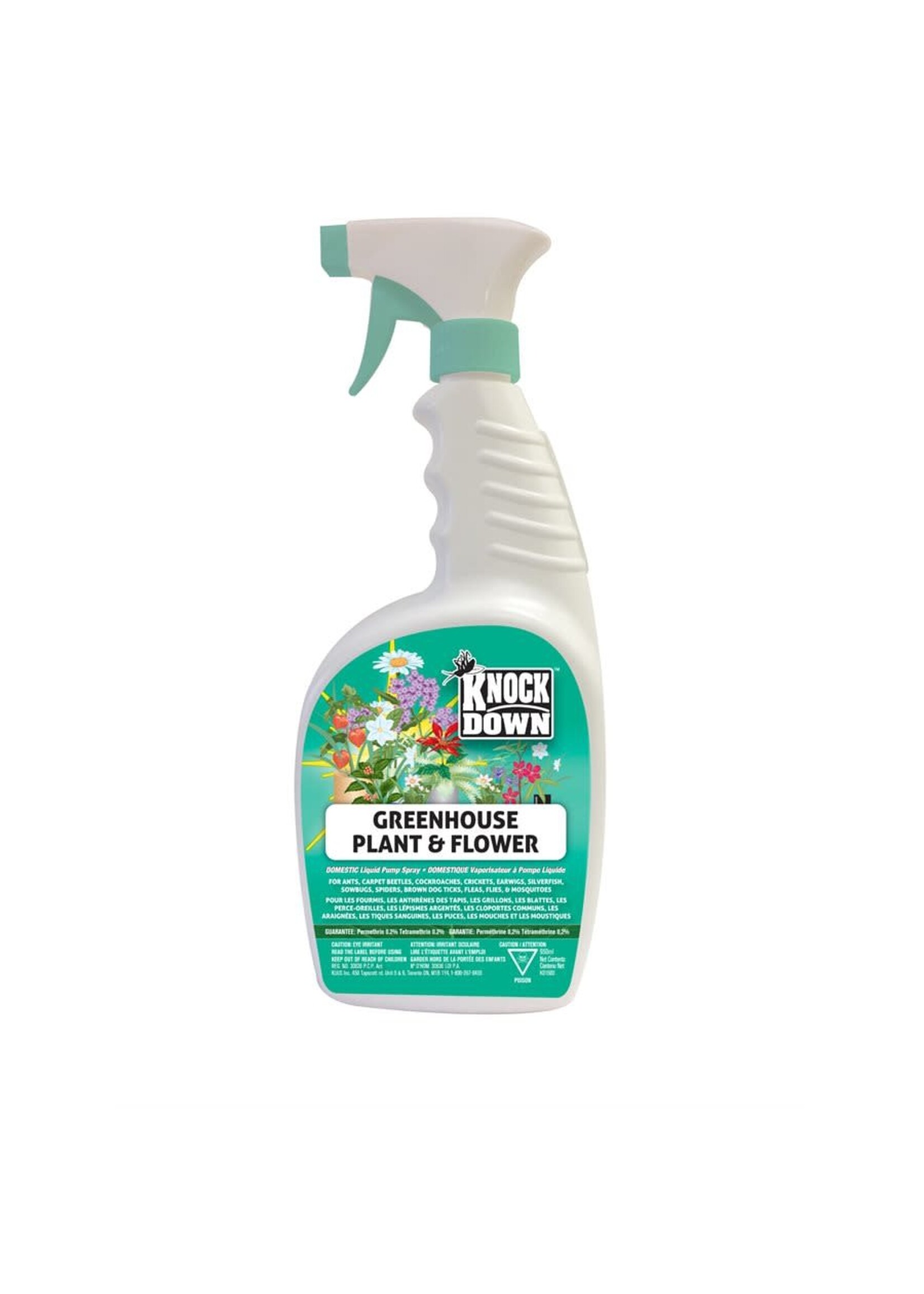 Knock down Knock Down insecticide serre plantes & fleurs 950 ml pompe