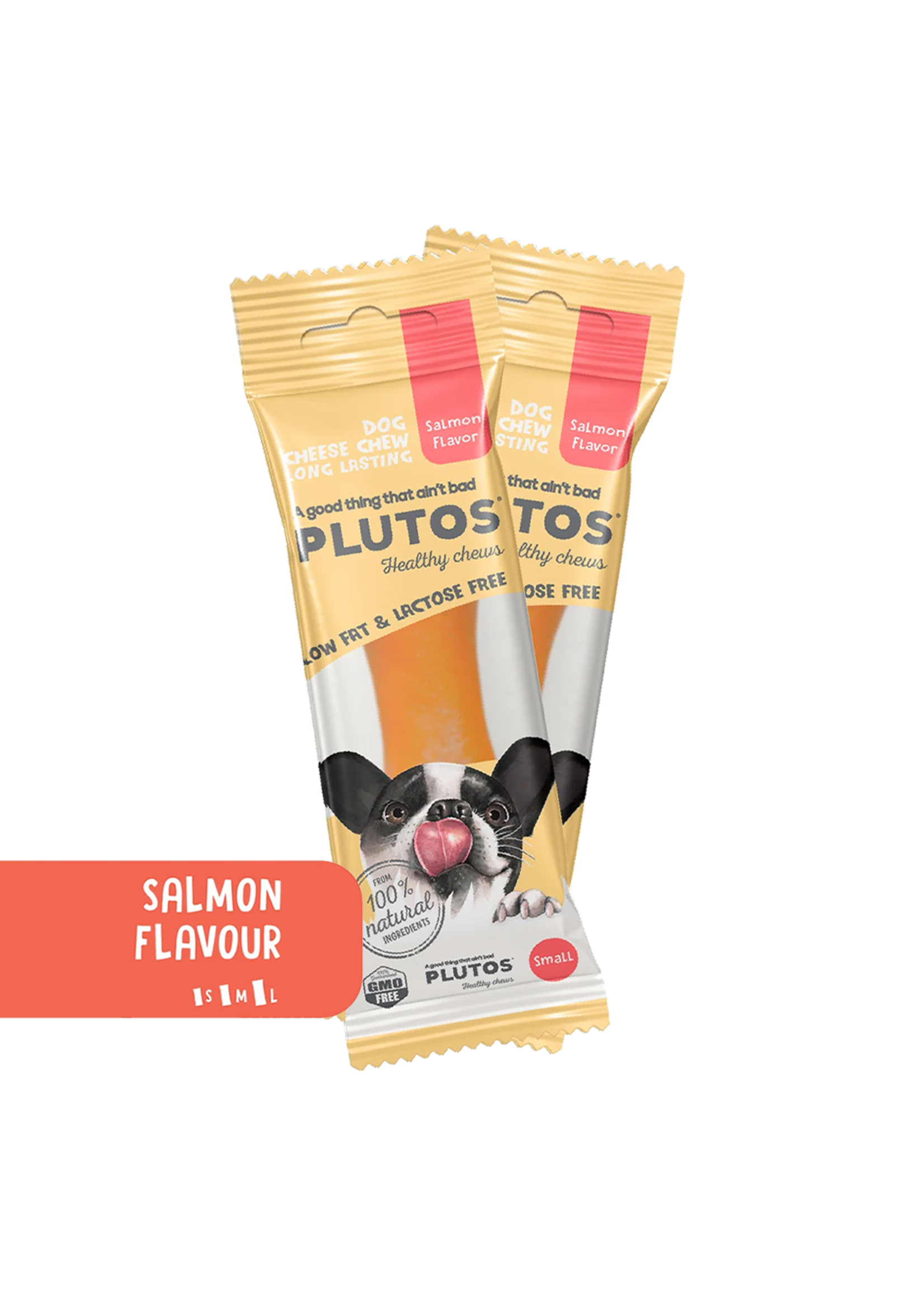 Plutos Plutos, gâterie chien, médium, fromage saumon