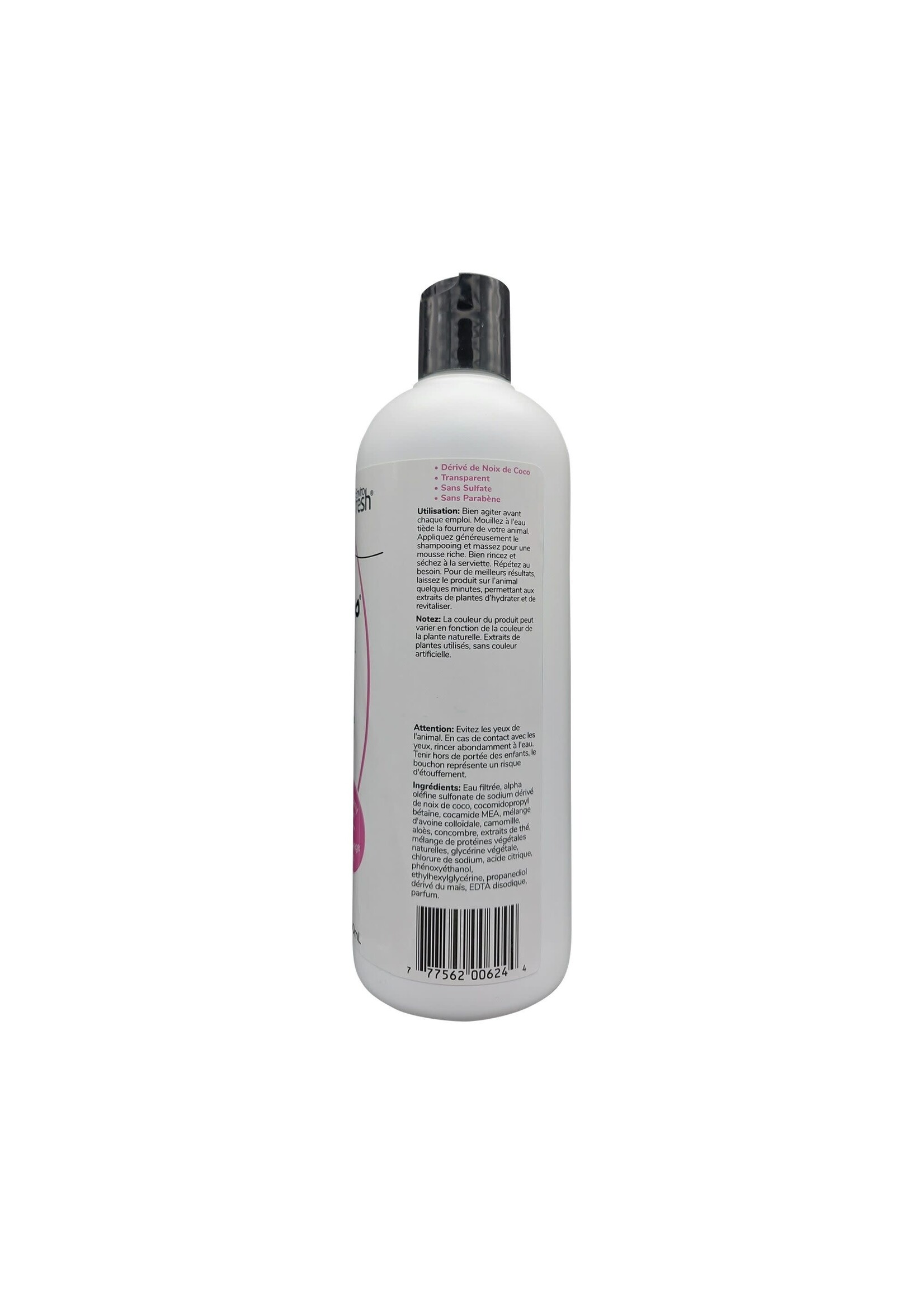 Enviro Fresh ENVIROFRESH SHAMPOING POUR CHIEN, 4 EN 1 - BAIES SAUVAGES & ALOÈS 380ml (CS=12) **
