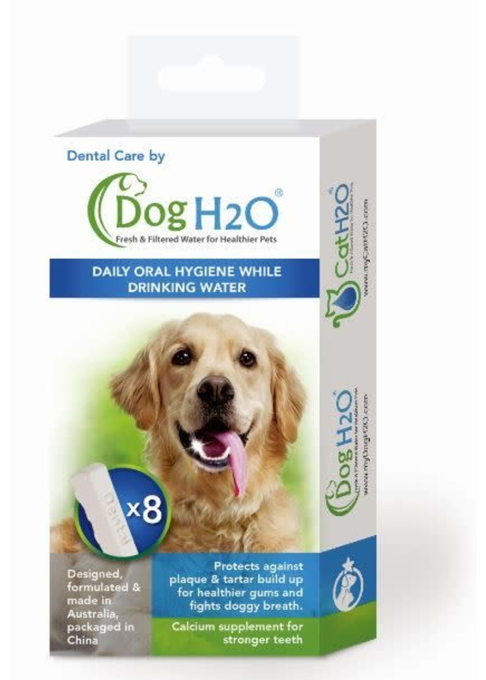 H2O H2o Dental Care, Comprimés à Dissoudre Pour Chien Ou Chat - Pqt 8