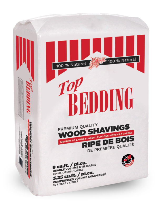 Top Bedding Top Bedding ripe de bois large ,rouge,3.25 pi3, TB