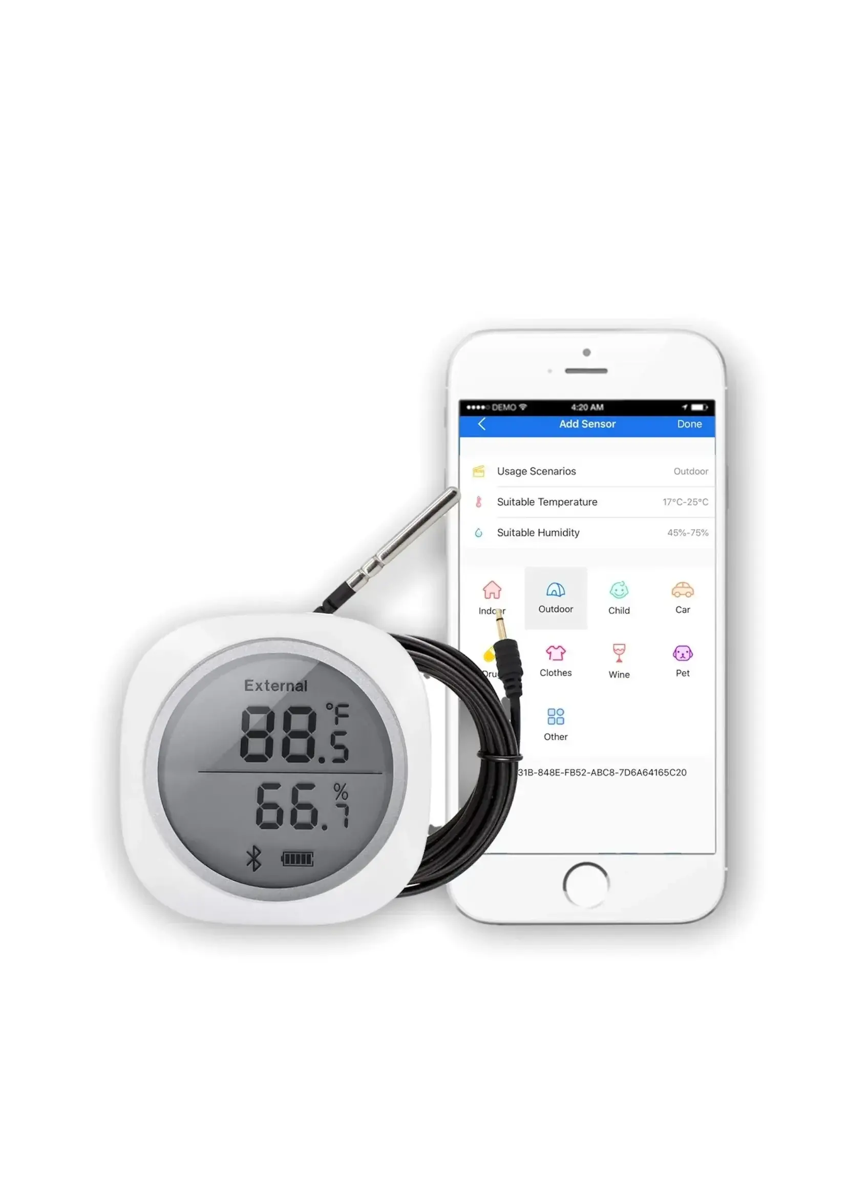 Inkbird IBS -TH1 Plus- Capteur de température et humidité Bluetooth PE