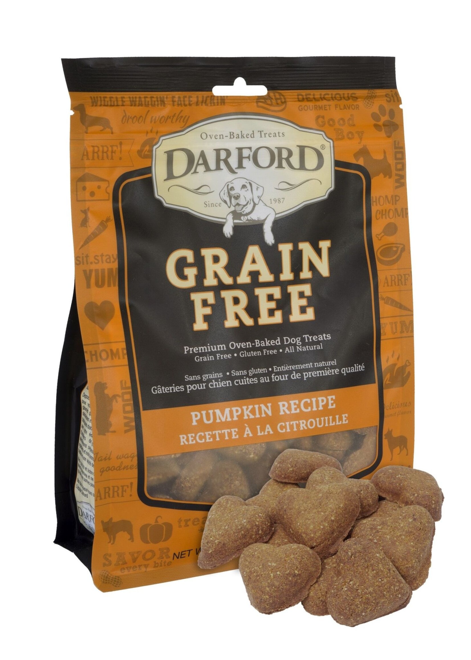 Darford Darford Gâteries Pour Chien - Sans Grains, Citrouille 340g