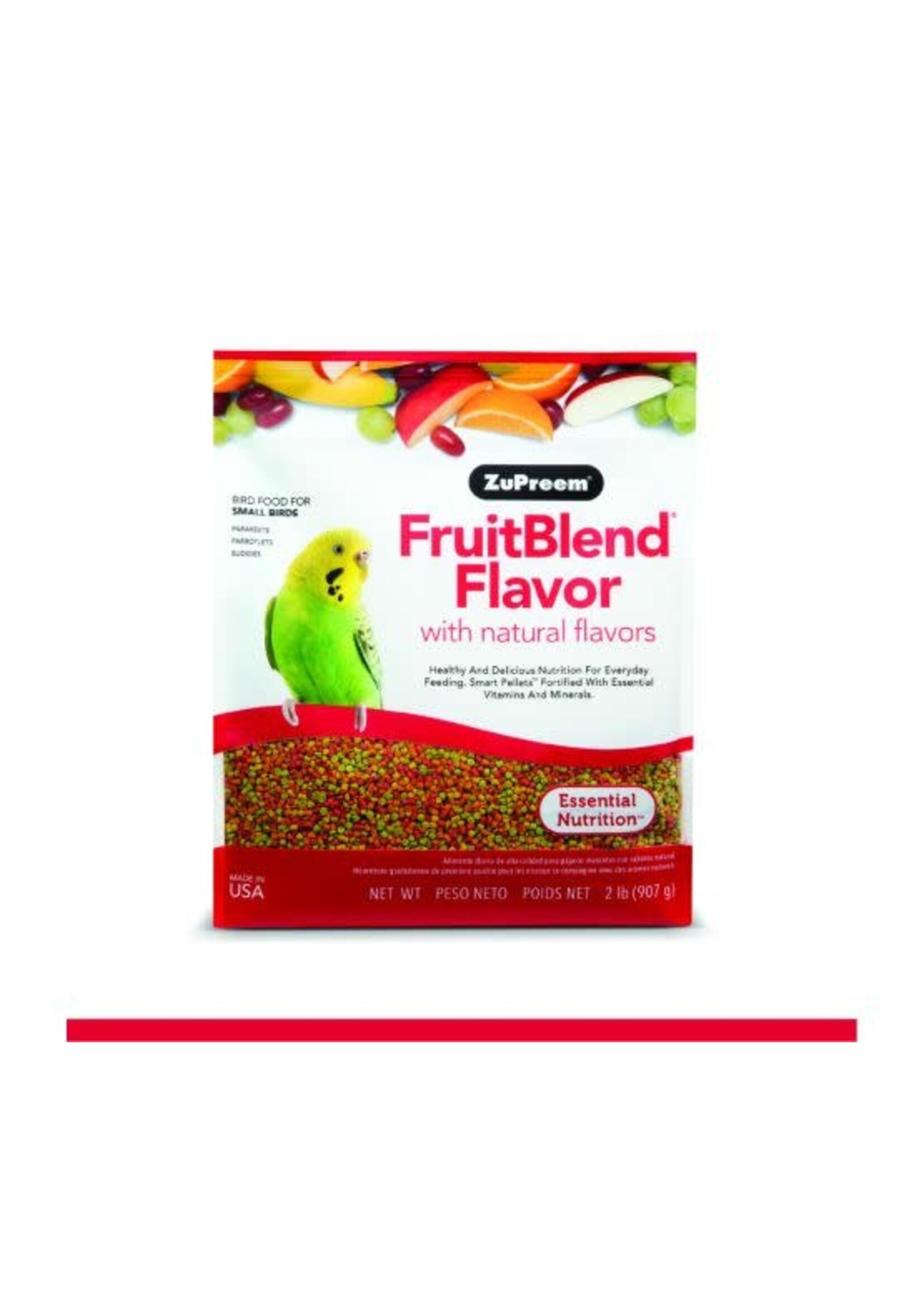 Zupreem Zupreem "fruitblend" Nourriture Pour Perruche, Petit Perroquet & Petits Oiseaux 2lbs