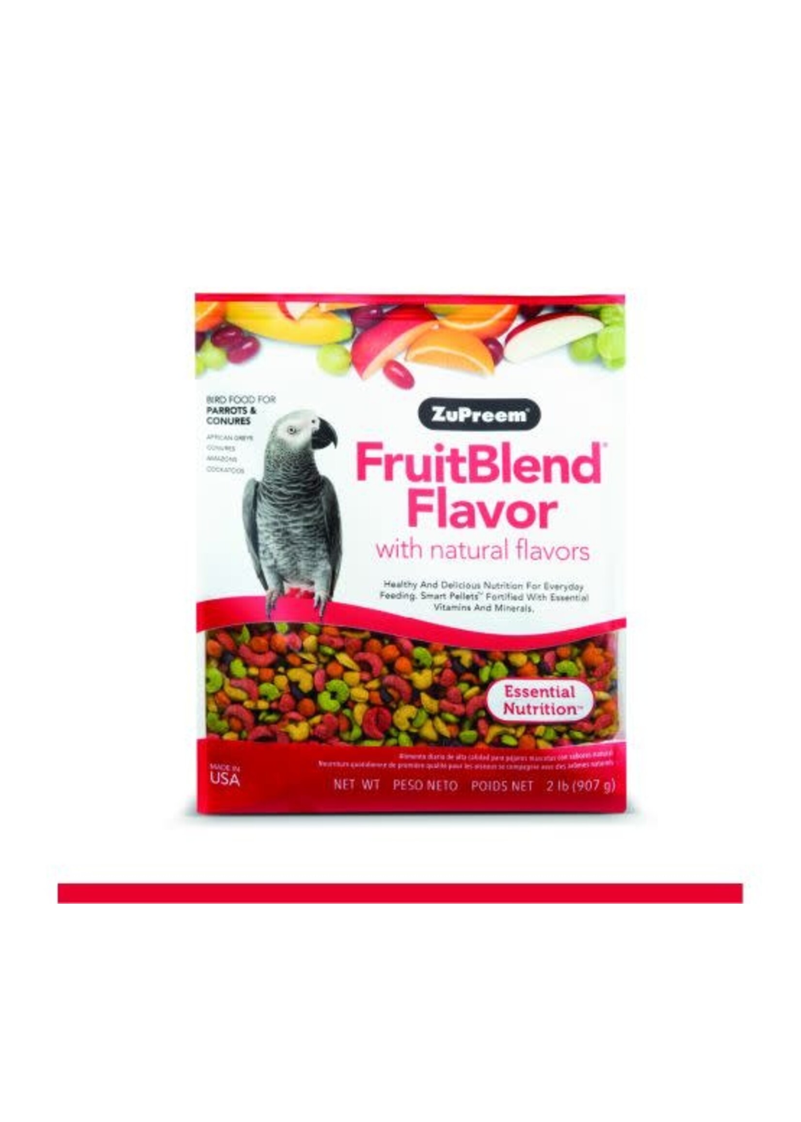 Zupreem Zupreem "fruitblend" Nourriture Pour Conure, Cacatoès & Autre Moyen à Grand Perroquet 2lbs