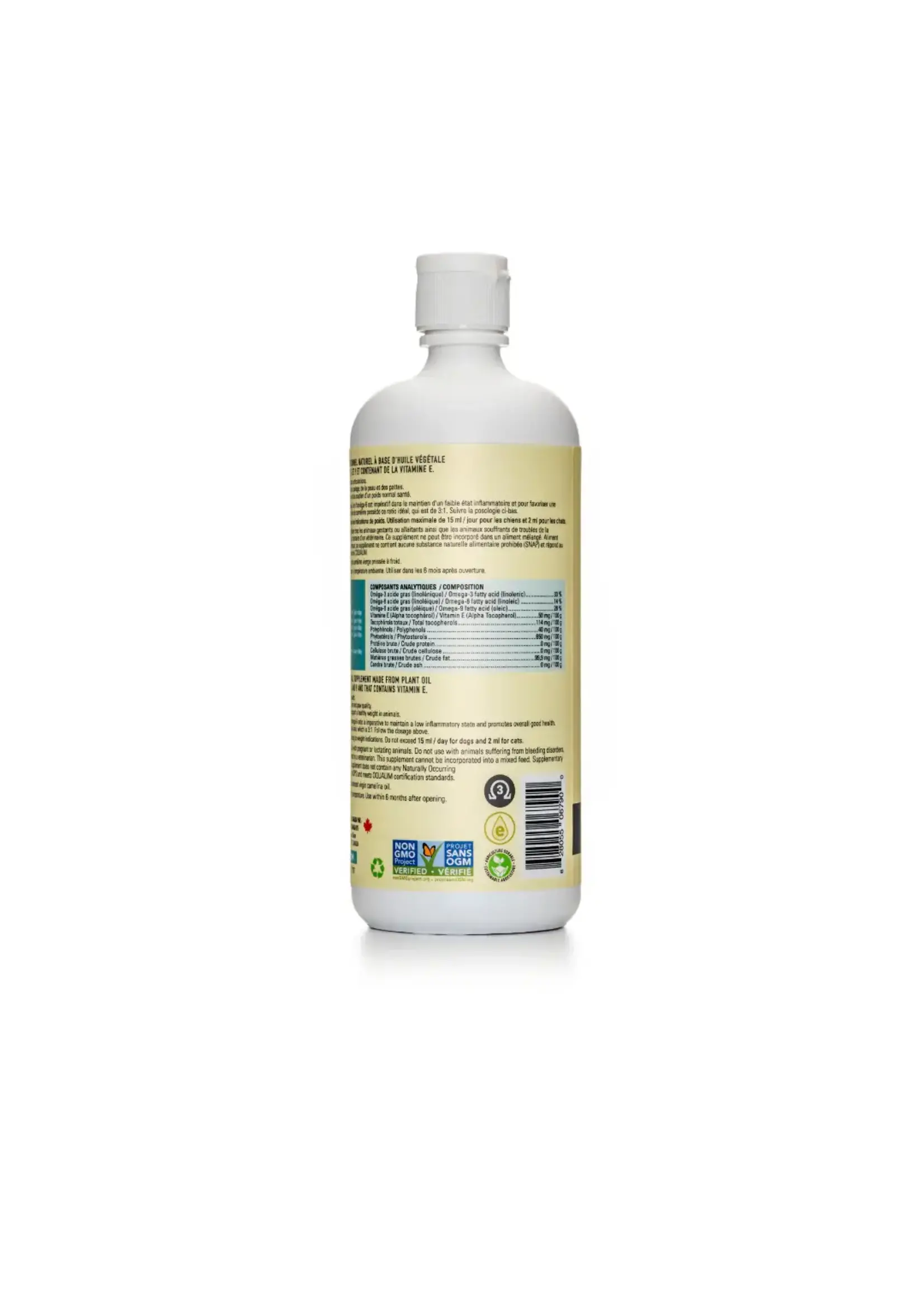 Olimega Huile de Cameline - Supplément chien et chat, Olimega 500 ml