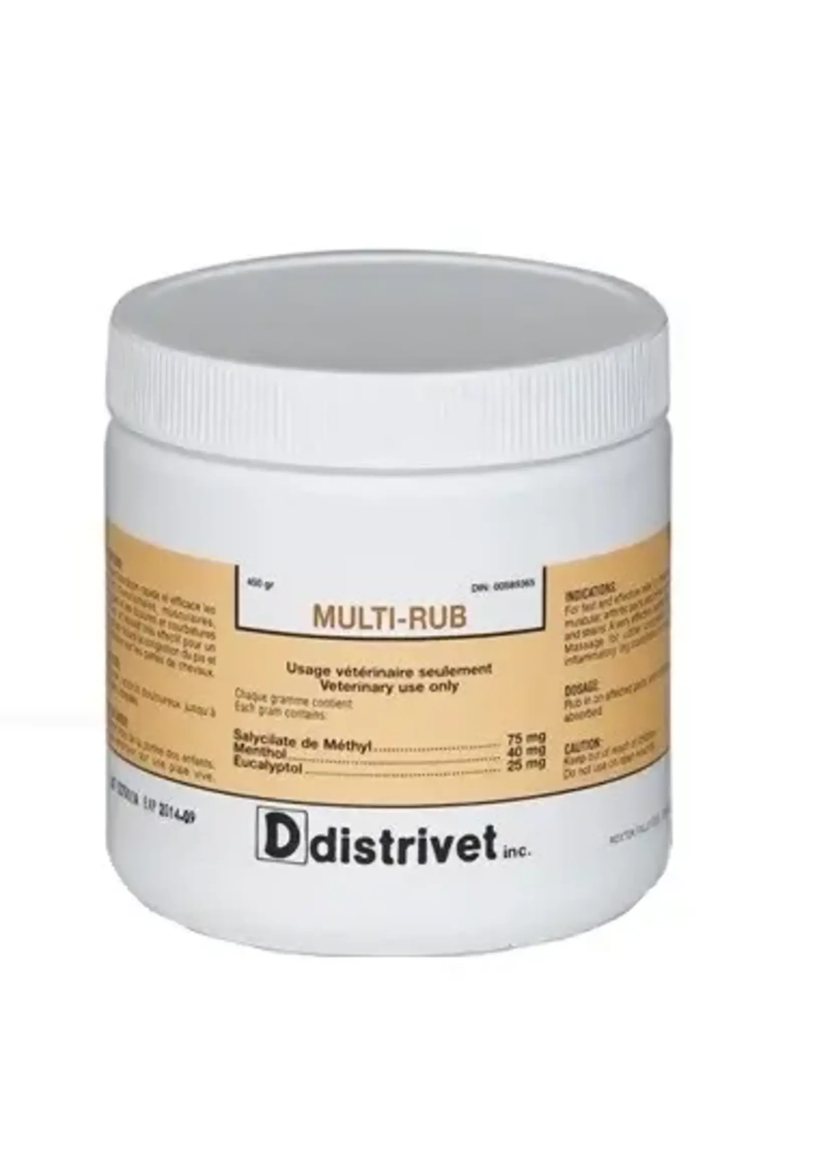 Distrivet inc. ONGUENTS ET LOTIONS Onguent - Multi-Rub 450 gr