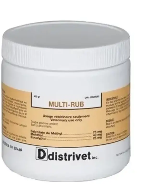 Distrivet inc. ONGUENTS ET LOTIONS Onguent - Multi-Rub 450 gr