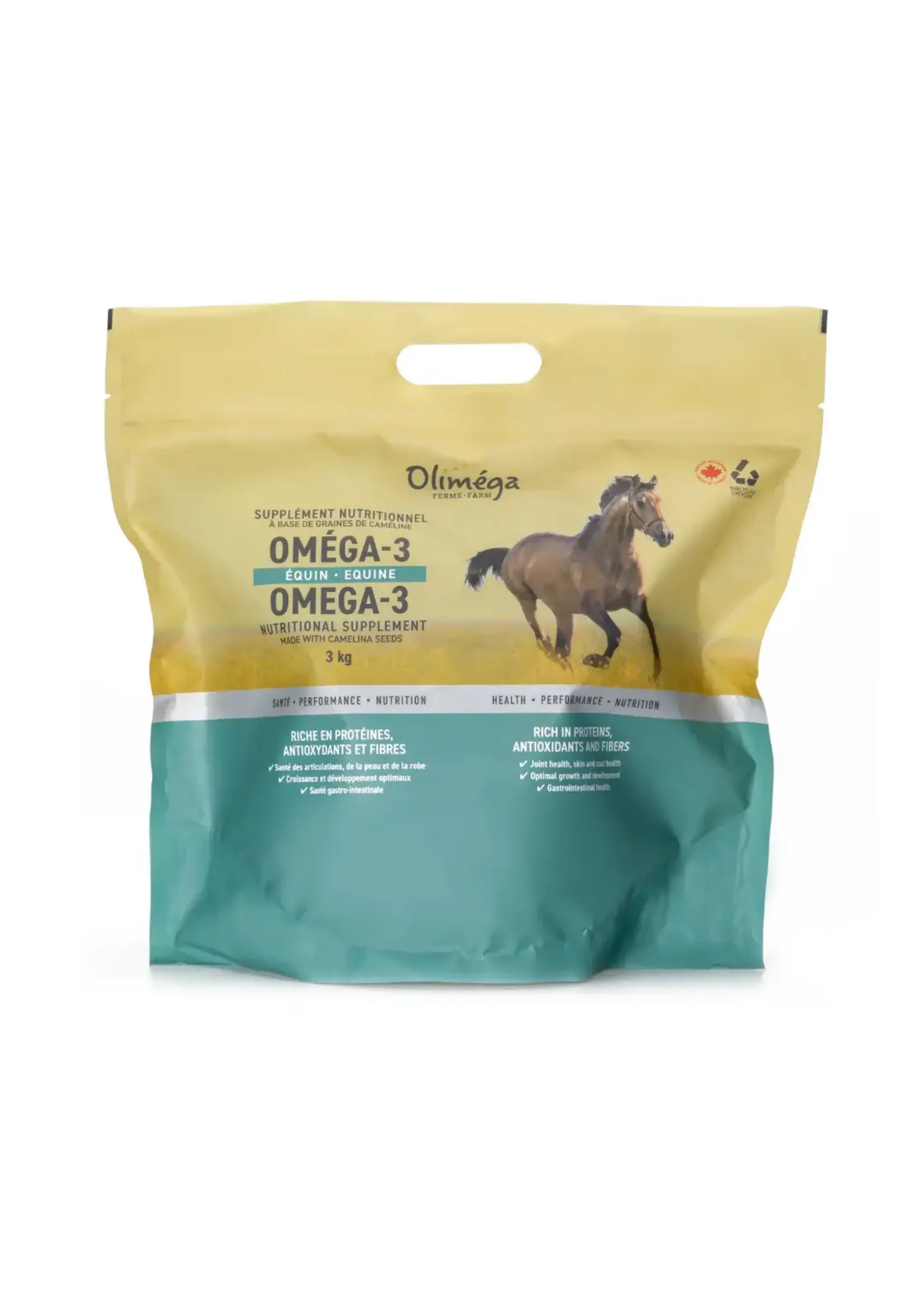Olimega Olimega - Supplément tourteau de caméline pour chevaux