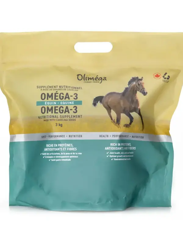 Olimega Olimega - Supplément tourteau de caméline pour chevaux