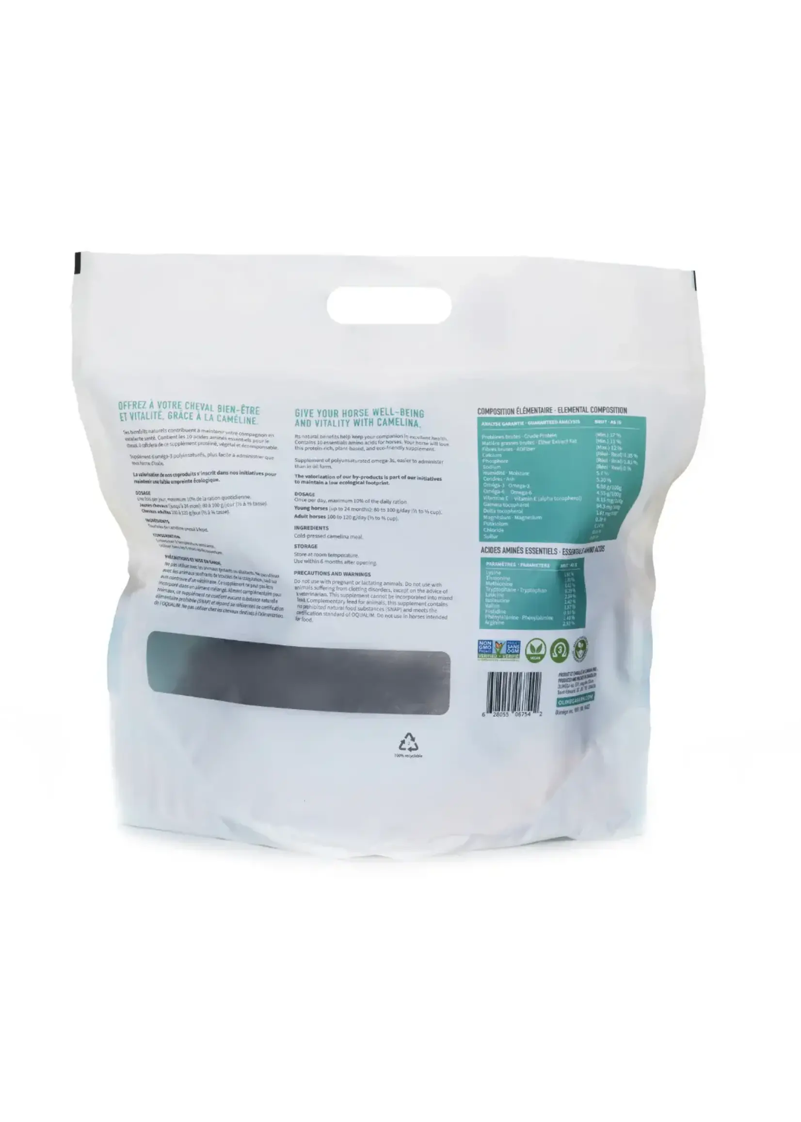 Olimega Olimega - Supplément tourteau de caméline pour chevaux