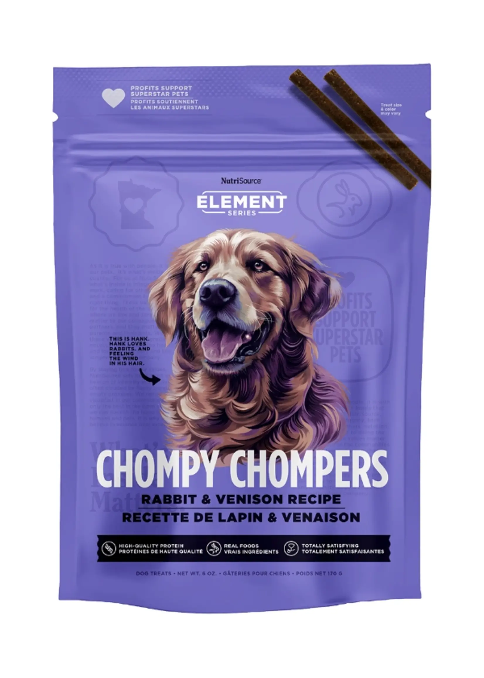 NutriSource Chompy Chompers au lapin et au chevreuil