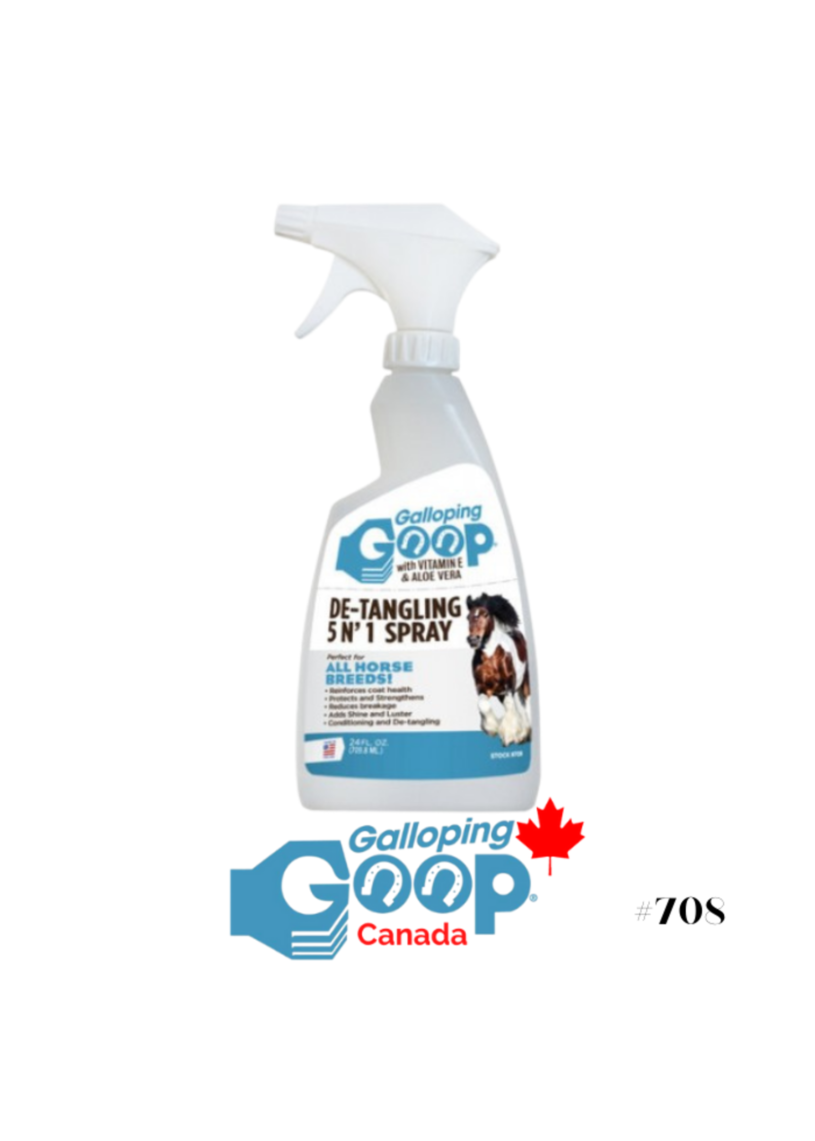 galloping goop Démêlant 5 en 1 sans silicone 700ml, Galloping goop
