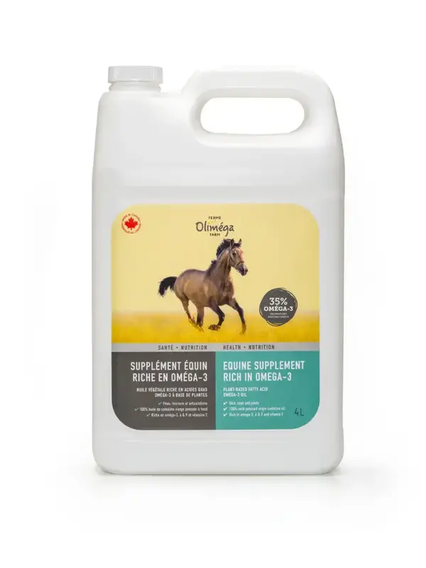 Olimega Huile de Cameline (Olimega) chevaux 4L sans pompe
