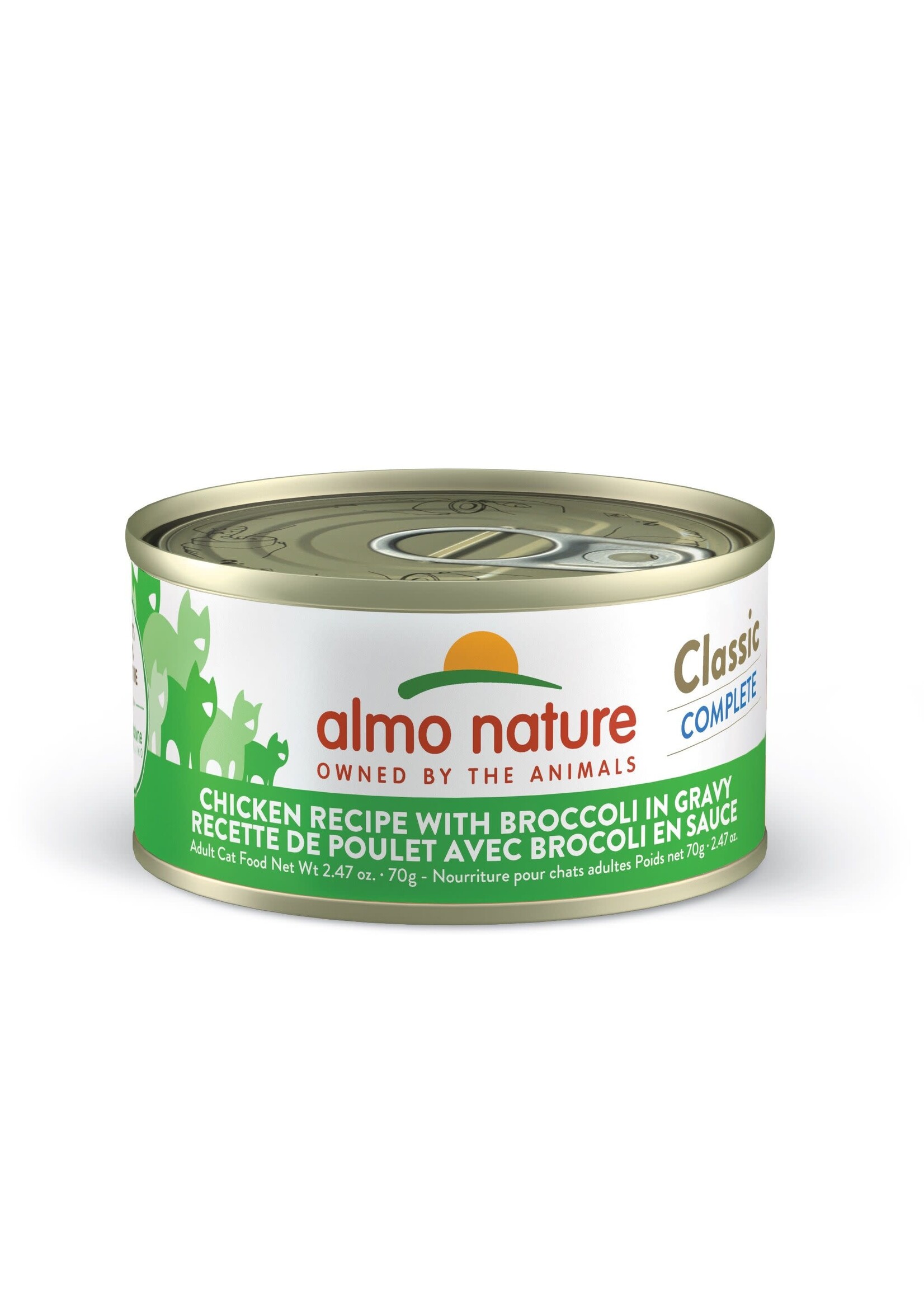 Almo Nature ALMO CLASSIC COMPLETE CHAT - POULET AVEC BROCOLI EN SAUCE 12x70gr