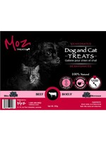 1st moz MOZ PET GÂTERIES DÉSHYDRATÉES POUR ANIMAUX - MORCEAUX DE BOEUF 200gr (CS=25)