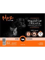 1st moz MOZ PET GÂTERIES DÉSHYDRATÉES POUR ANIMAUX - POUMONS DE BOEUF 100gr (CS=25)