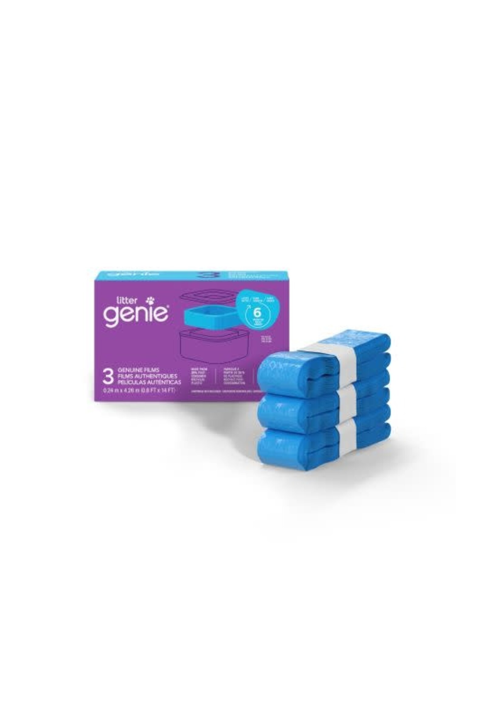 Litter genie Litter Genie - Films Authentiques, Pqt De 3, Dure Jusqu'à 6 Mois