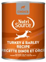 NutriSource Choice, conserve chien dinde & orge 349g