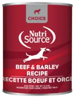 NutriSource Choice, conserve chien Boeuf & orge 349g