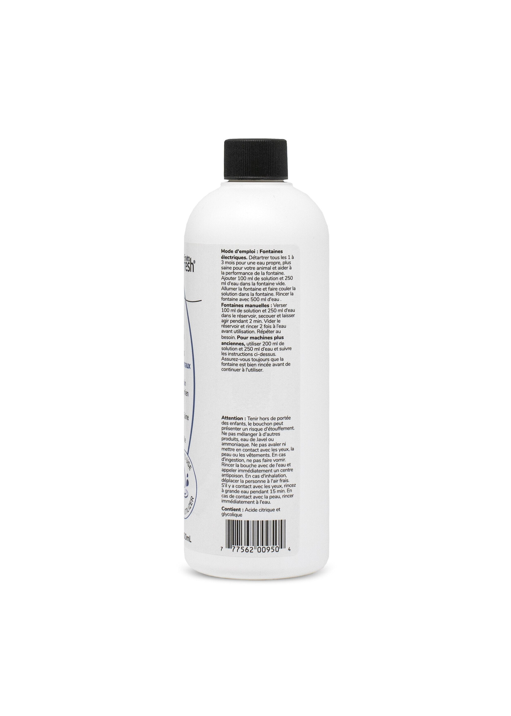 envirofresh ENVIROFRESH PRODUIT DÉTARTRANT POUR FONTAINE À EAU 950ml (CS=12)