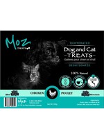 1st moz MOZ PET GÂTERIES DÉSHYDRATÉES POUR ANIMAUX - MORCEAUX DE POULET 200gr (CS=25)