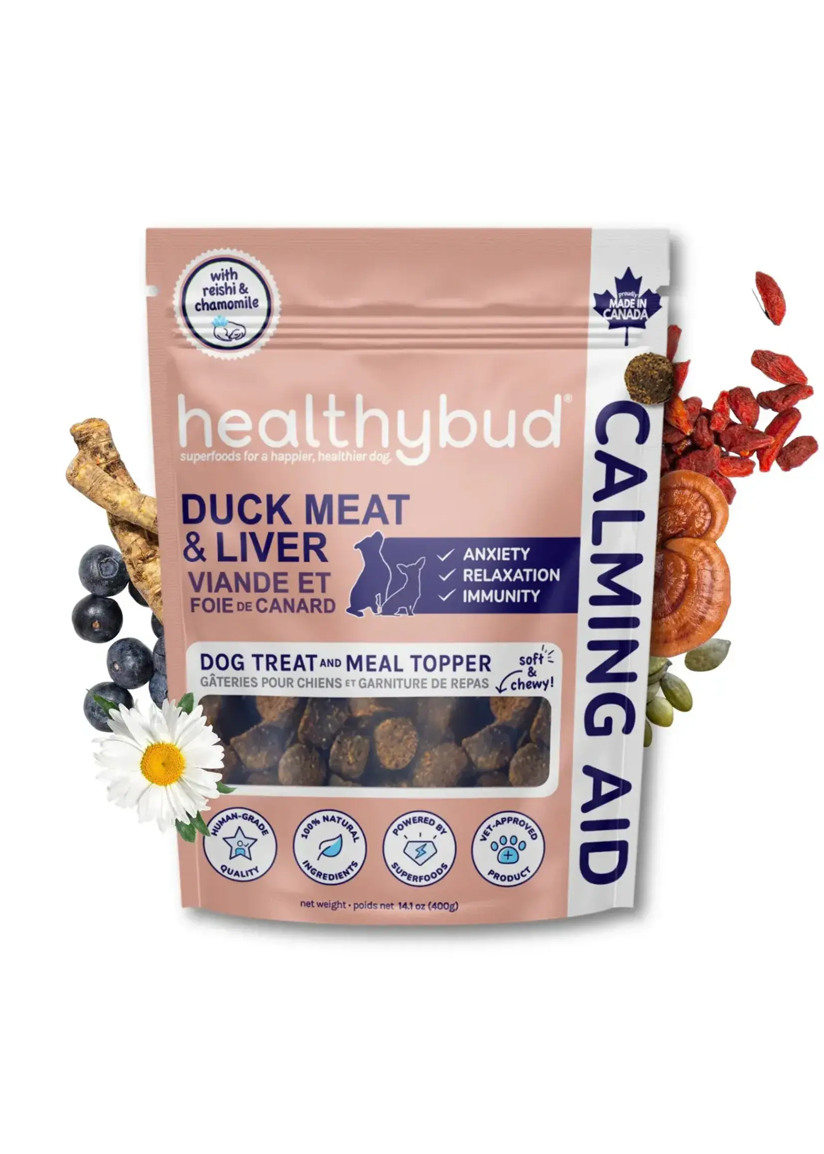 Healthy bud HB effet calmant au canard, 130 g