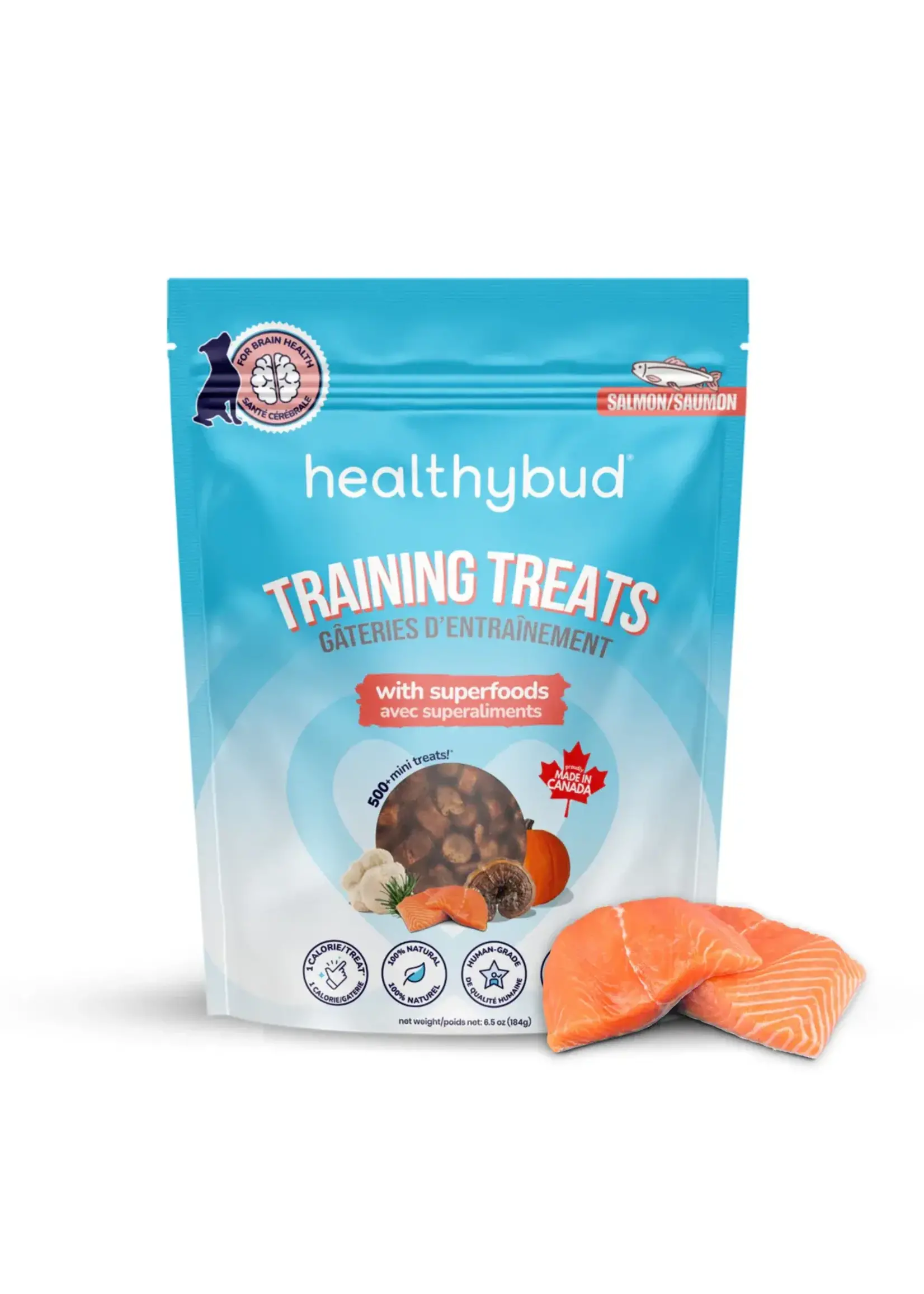 Healthy bud HB Gâteries d’entraînement au saumon, 184g