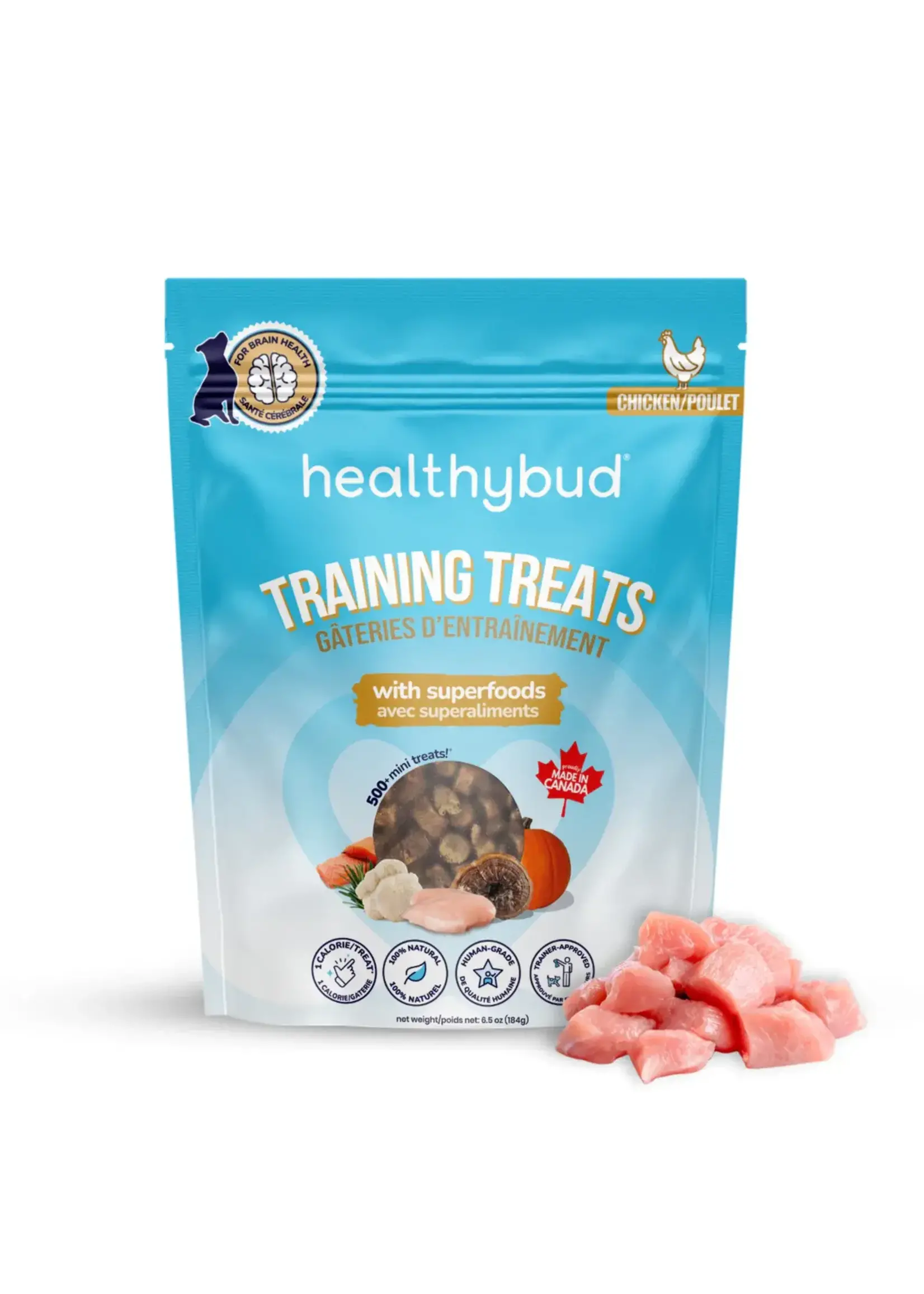 Healthy bud HB gâteries d’entrainement au poulet 184 g