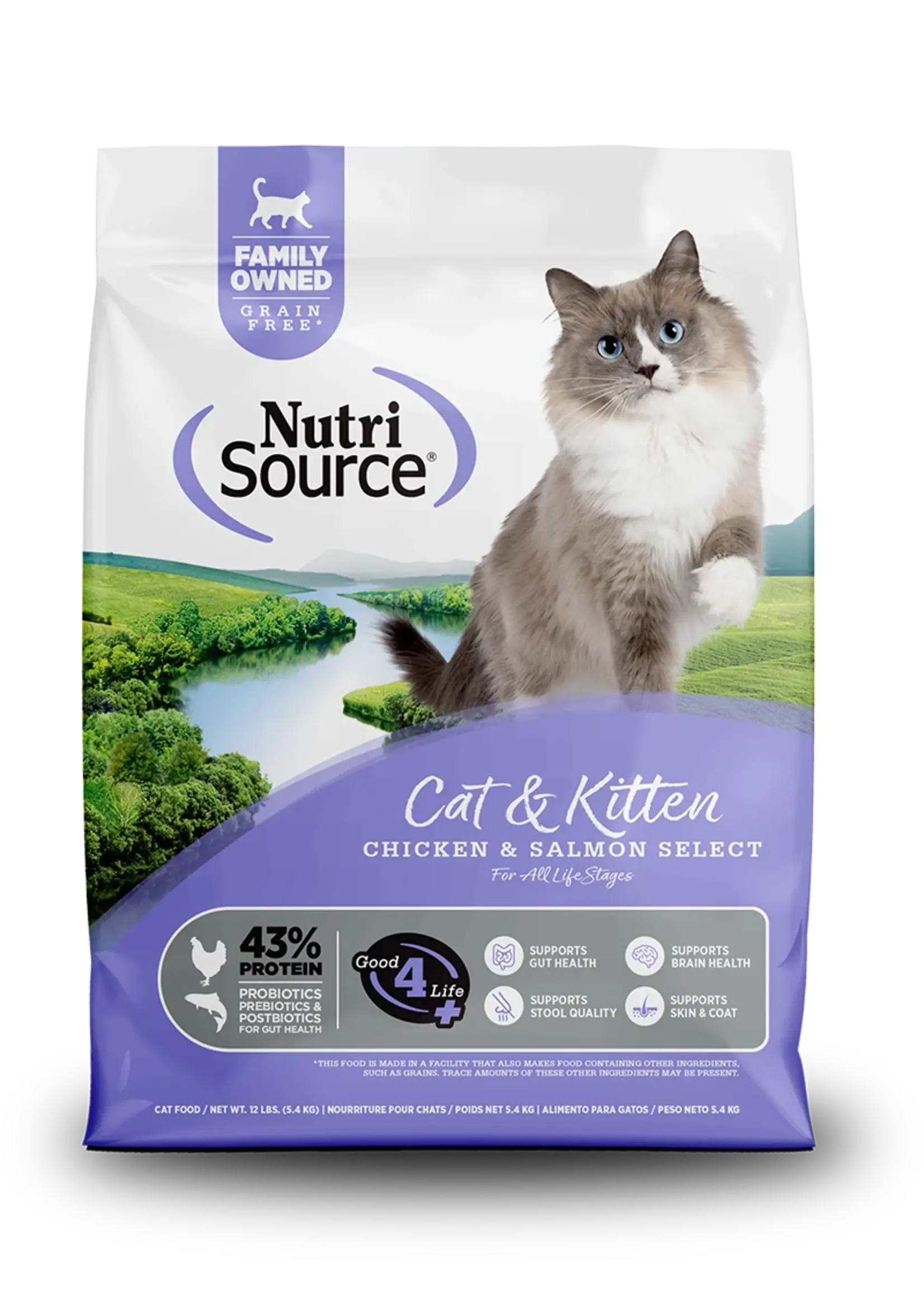 NutriSource NS Chat & chaton SG poulet & saumon 1.81 kg