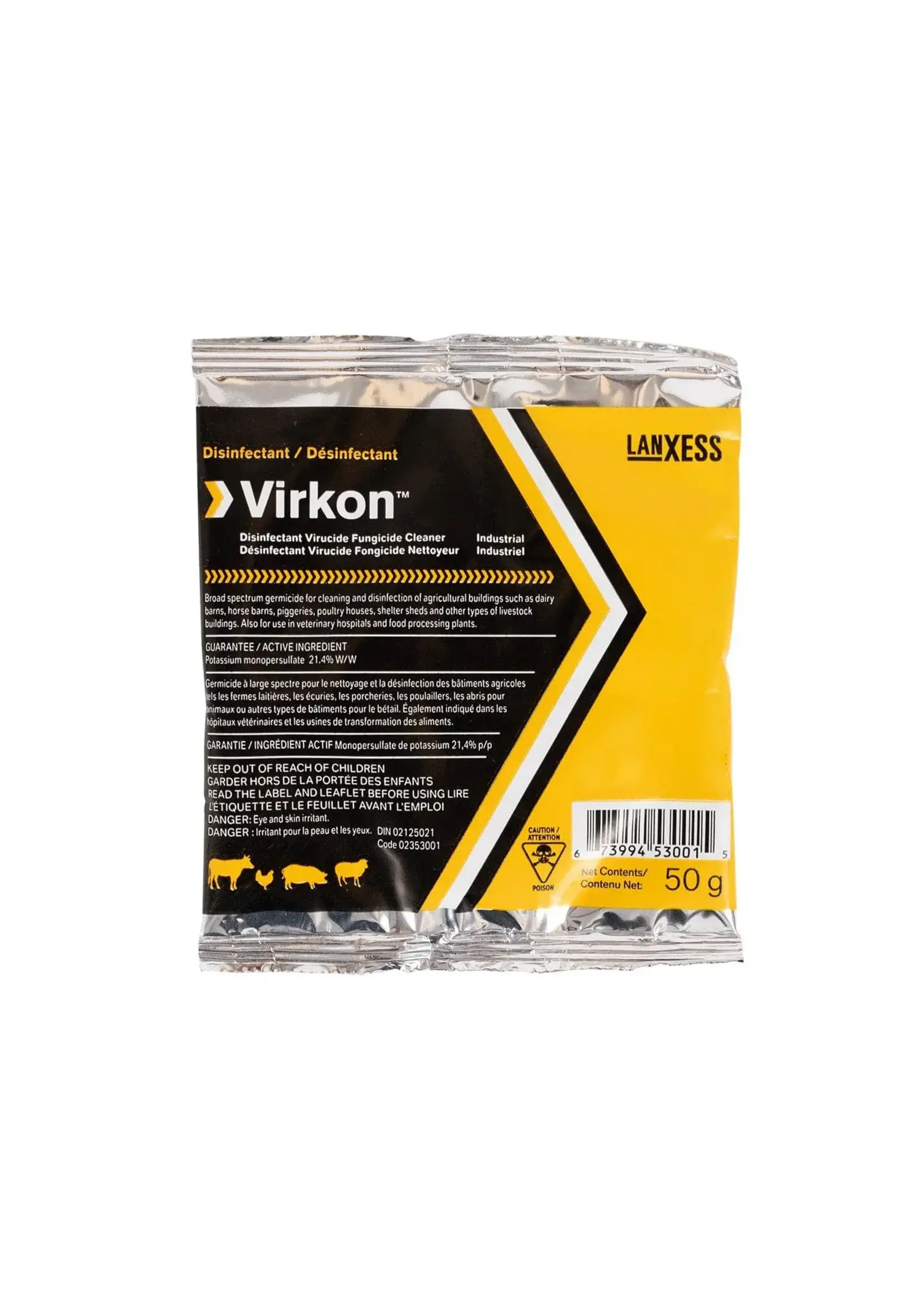 Vétoquinol Virkon désinfectant, bactéricide, fongicide, 50 gr