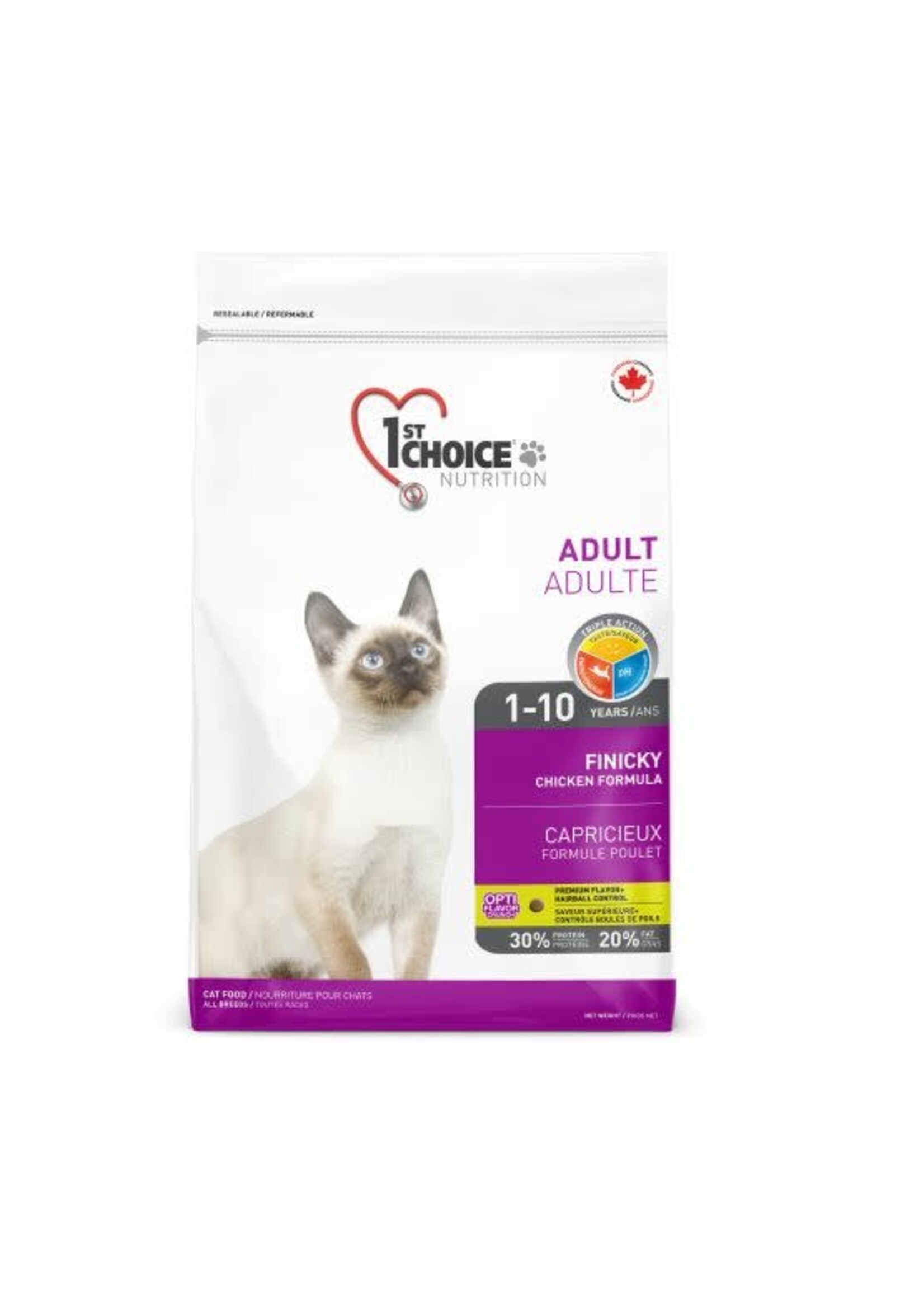1st choice 1st CHOICE NOURRITURE POUR CHAT, CAPRICIEUX - POULET 5,44Kg