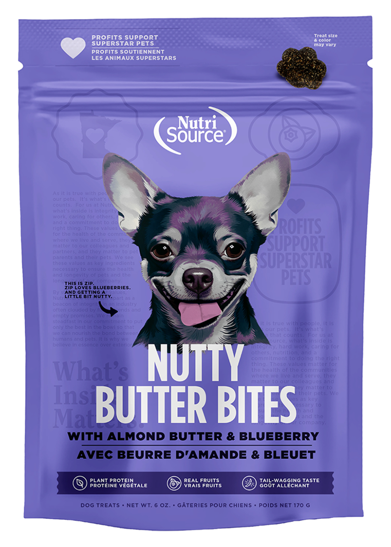 NutriSource NS Nutty butter bites Myrtille & amande 170g