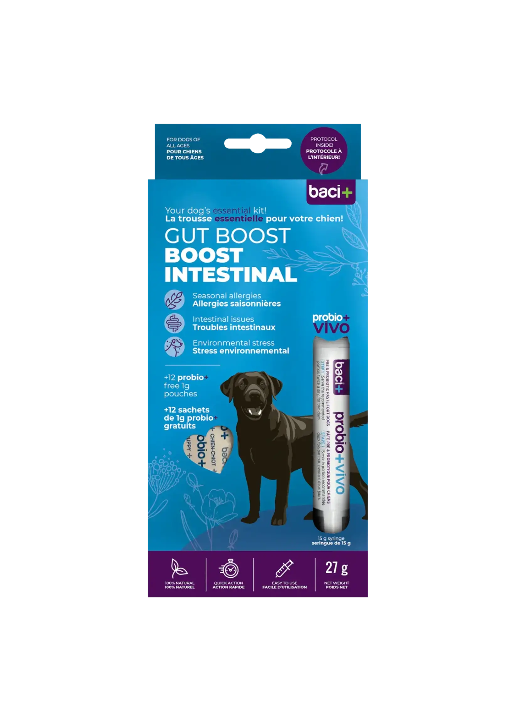 Baci+ Trousse BOOST intestinal chien 27 g